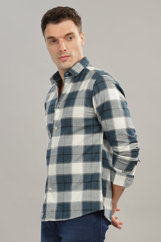Oldlove Cotton Checks Shirt