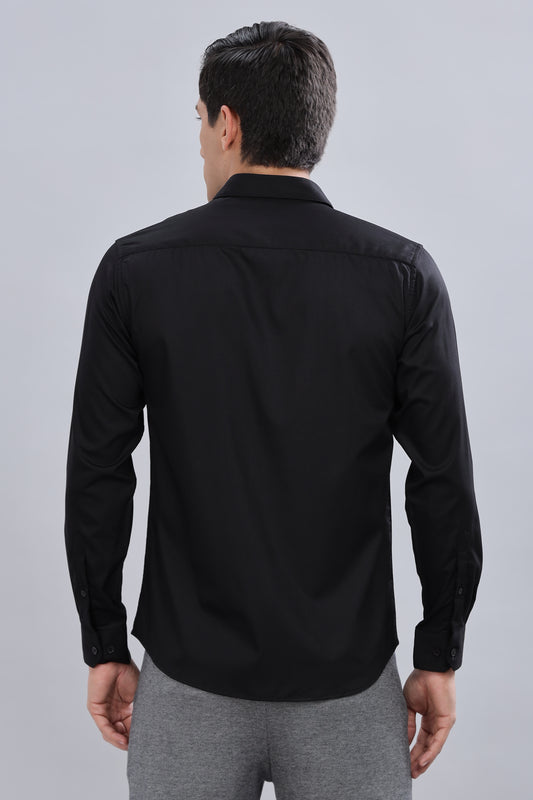 Classic Black Men's Formal Shirt