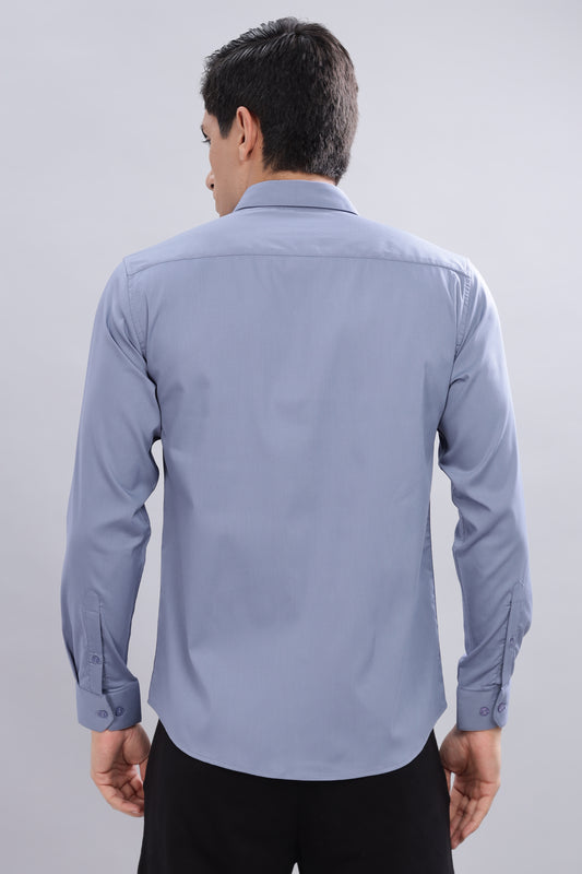 Slate Blue Formal Shirt
