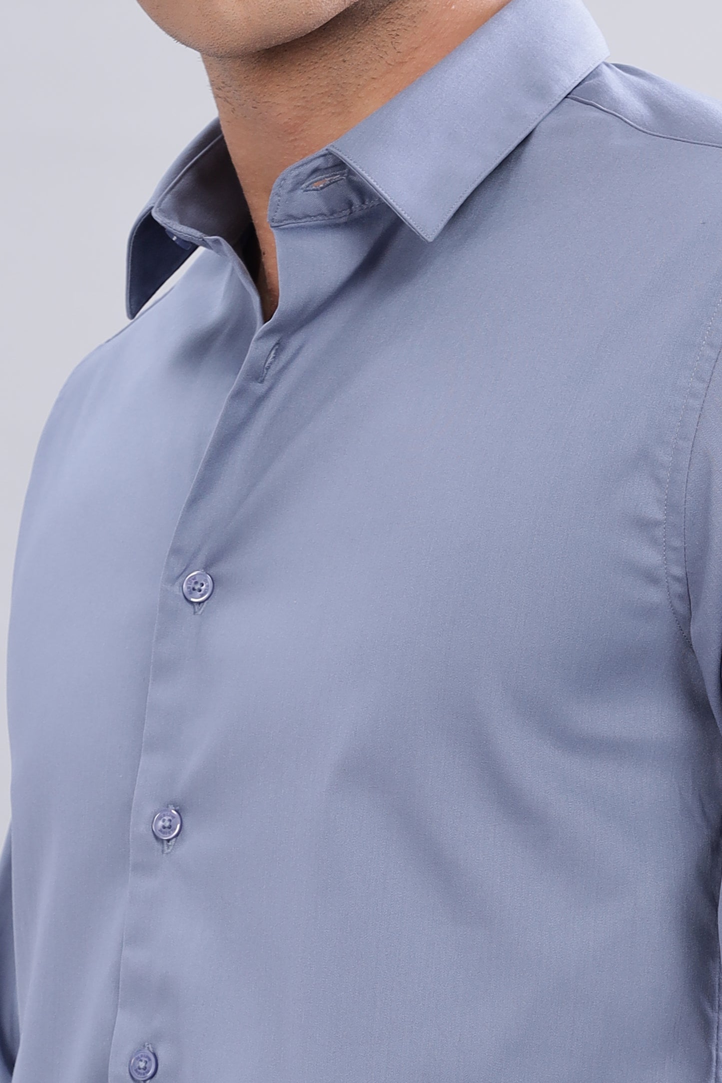 Slate Blue Formal Shirt
