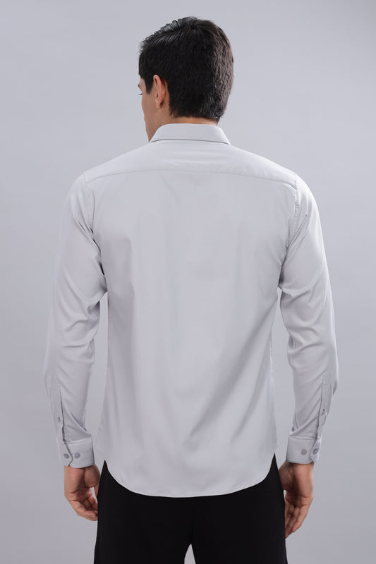 Classic Silver Men's Formal Shirt