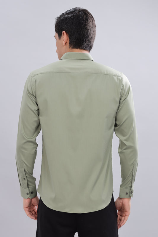 Olive Breeze Formal Shirt