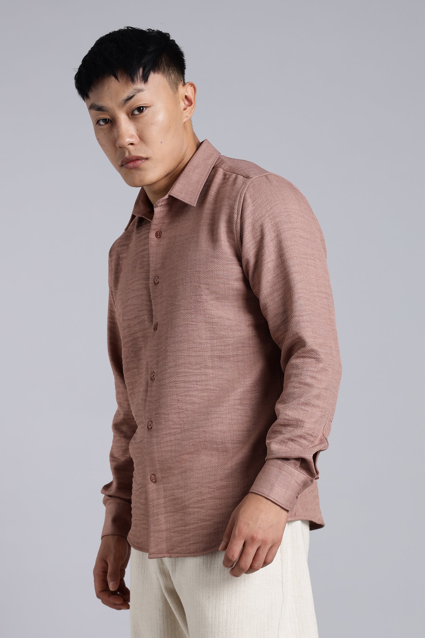 Peach Royale Cotton Shirt