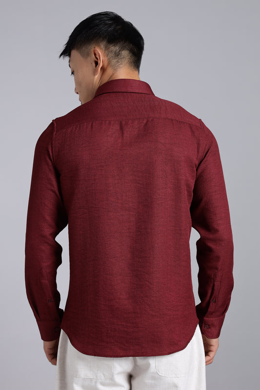 TerraWeave Marron Cotton Shirt