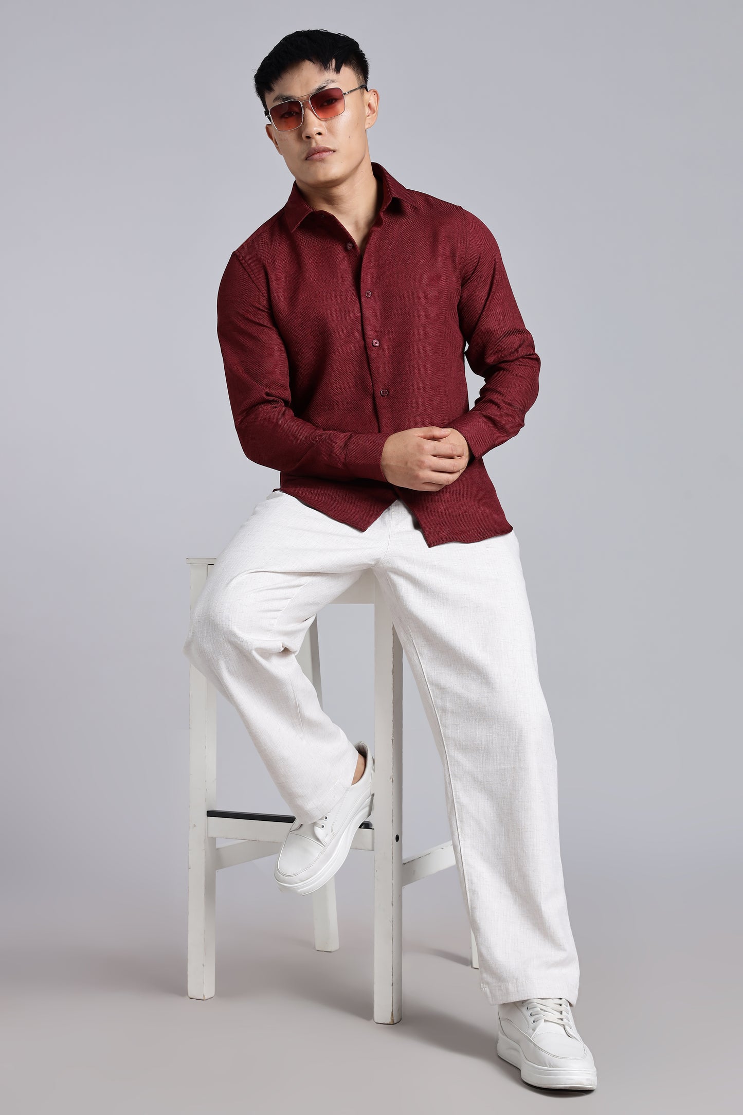 TerraWeave Marron Cotton Shirt