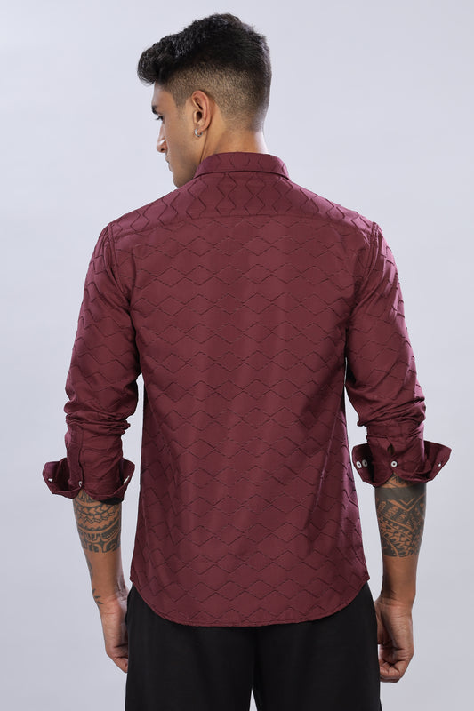 SpectraGrid Oldlove Maroon Shirt