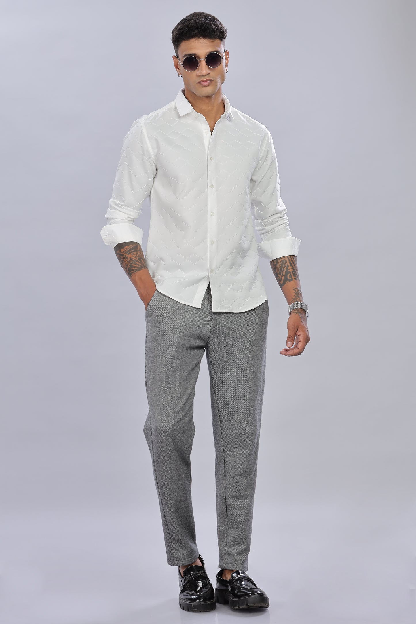 SpectraGrid Oldlove White Shirt