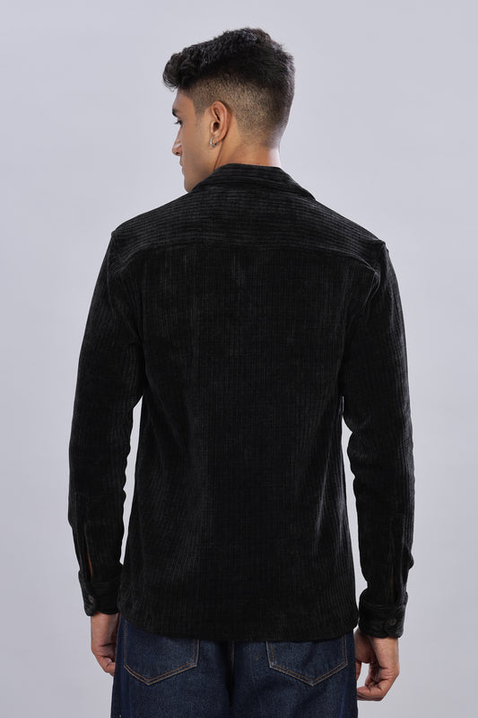 Black pearl Corduroy Shacket
