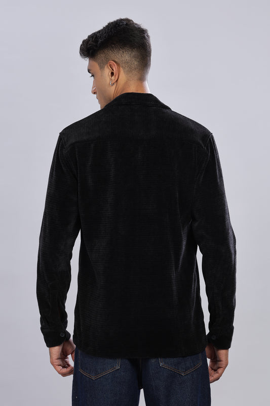 Black Corduroy Shacket