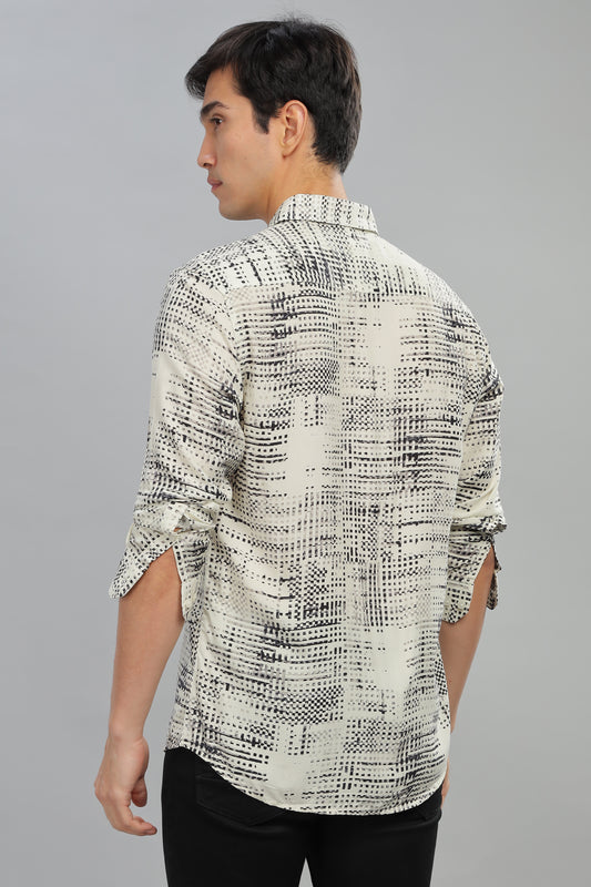 Pixel Drift Print Shirt