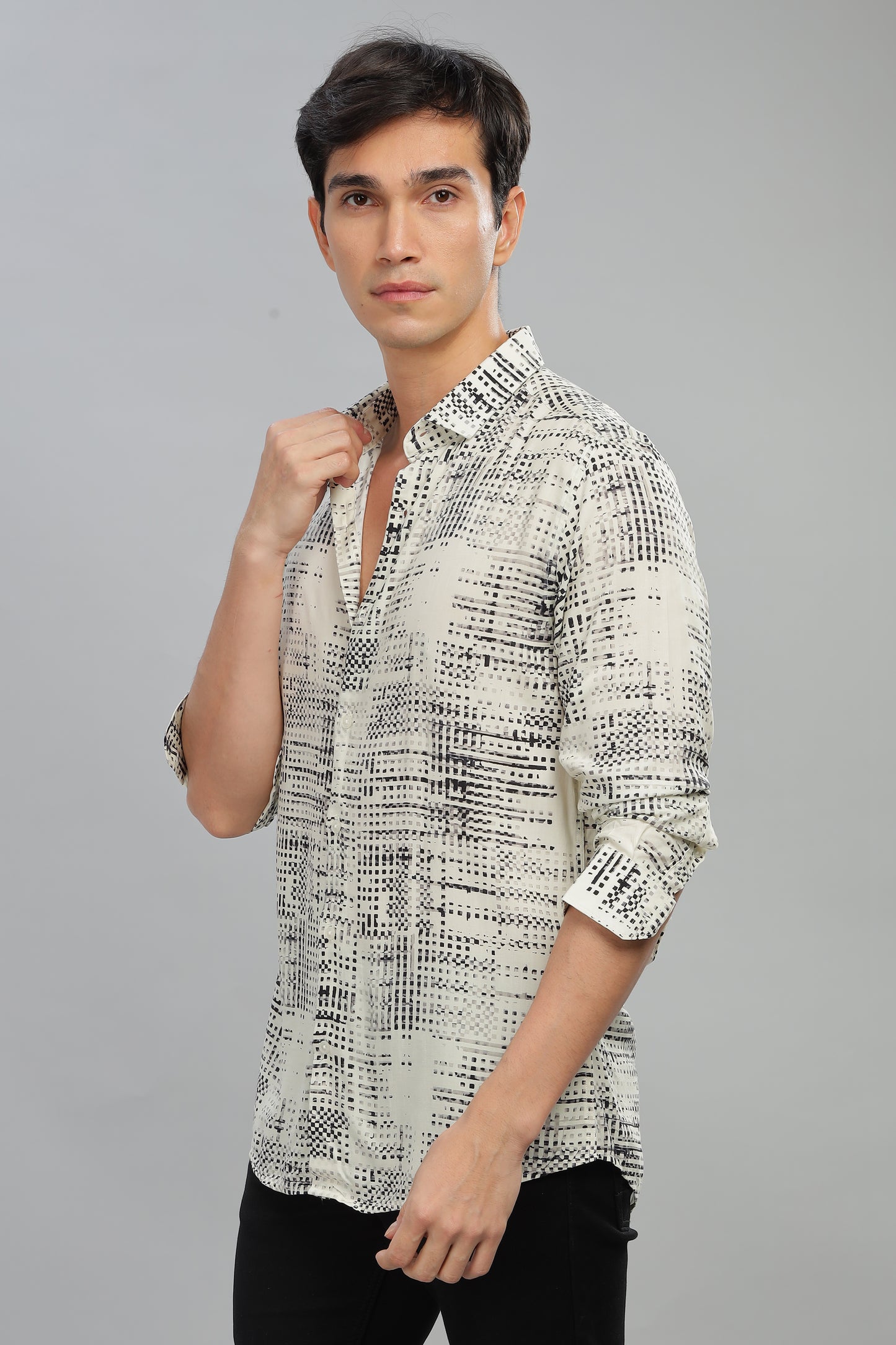 Pixel Drift Print Shirt