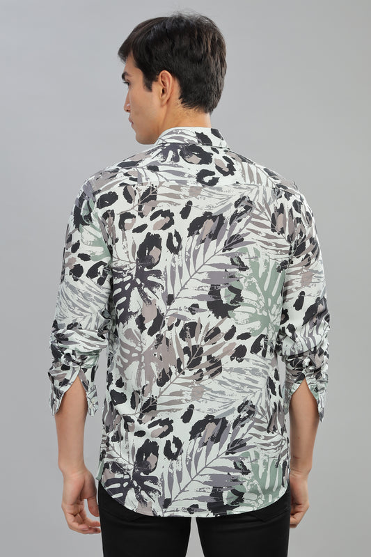 Shadow Tropic Print Shirt