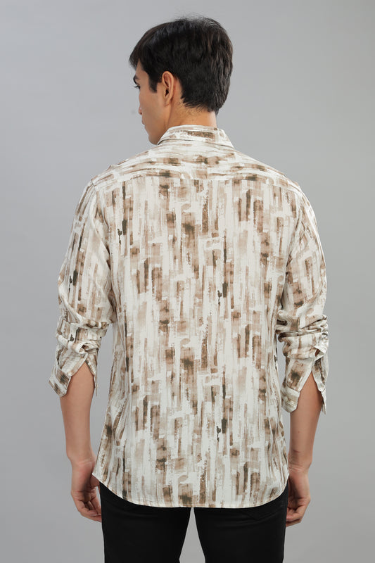 Oldlove Earthstroke Print Shirt