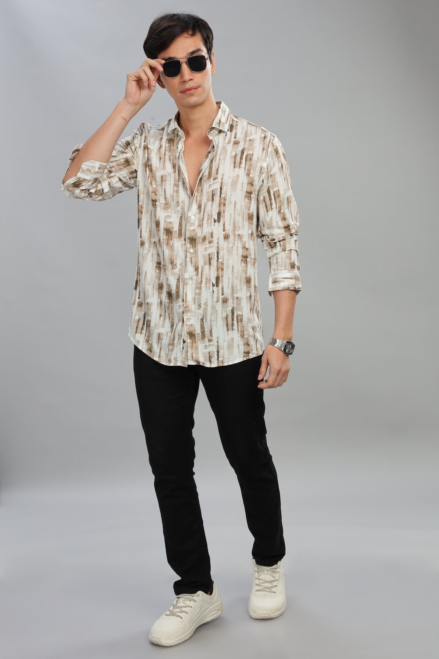 Oldlove Earthstroke Print Shirt