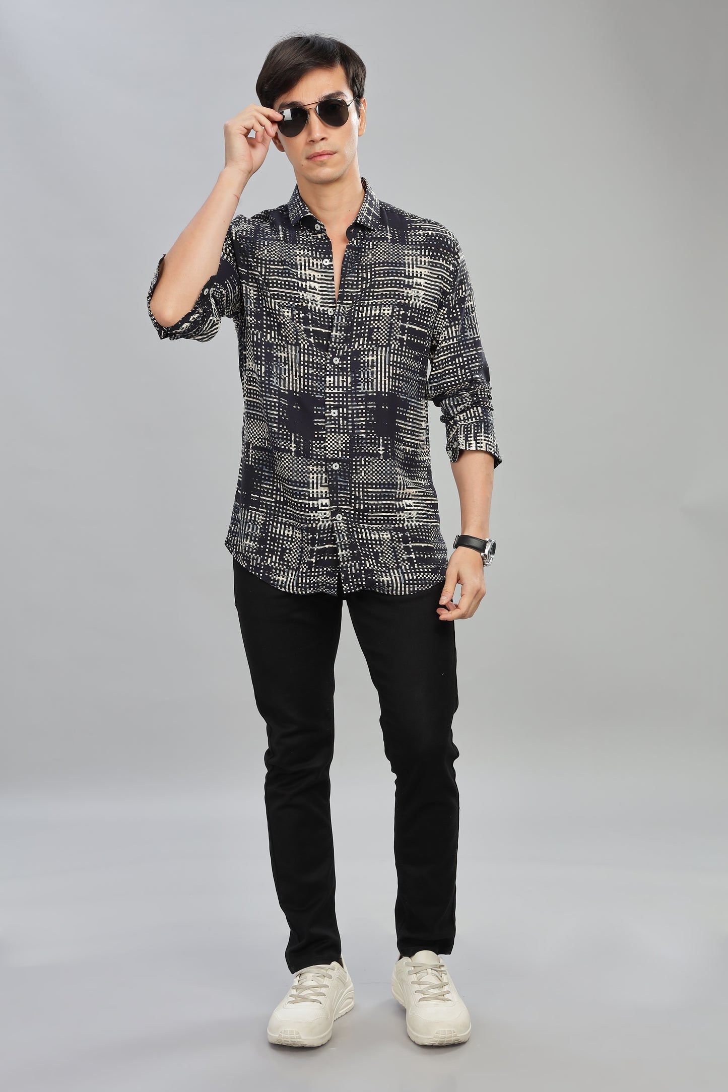 Shadow Circuit Print Shirt
