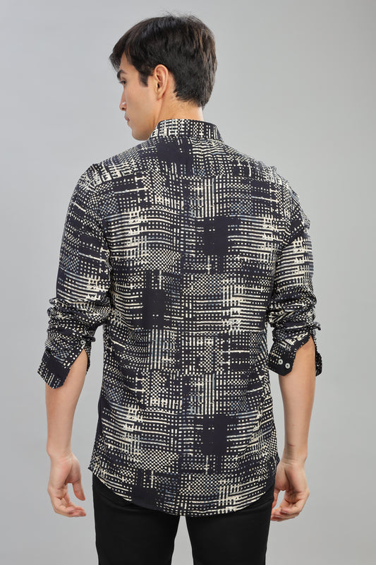 Shadow Circuit Print Shirt
