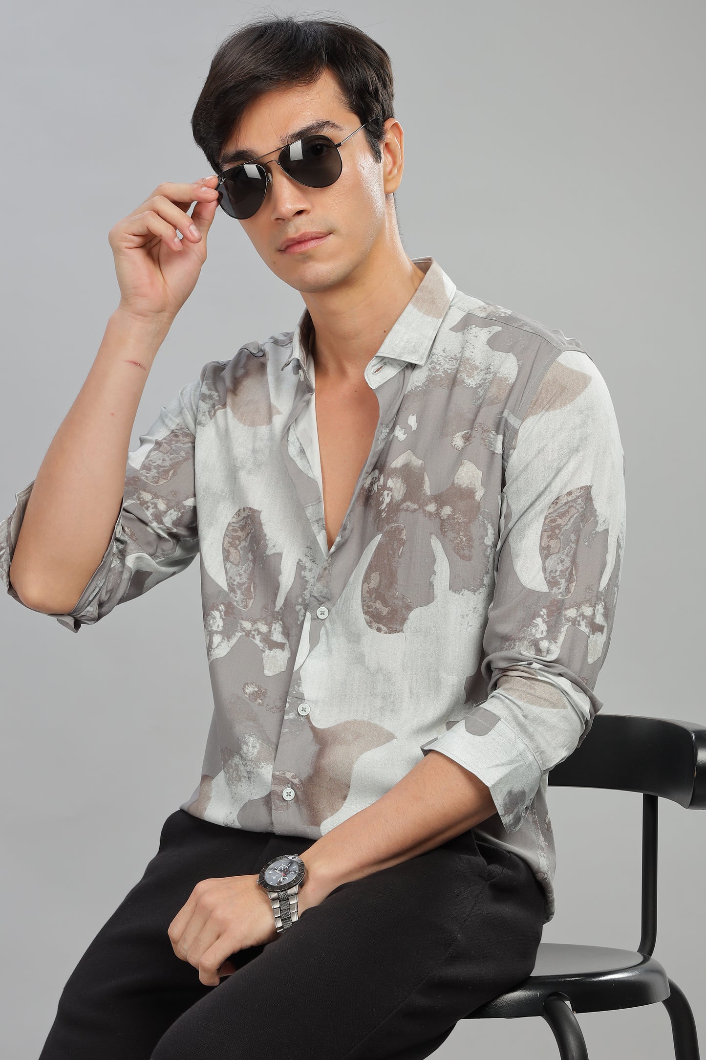 Stone Mirage Print Shirt