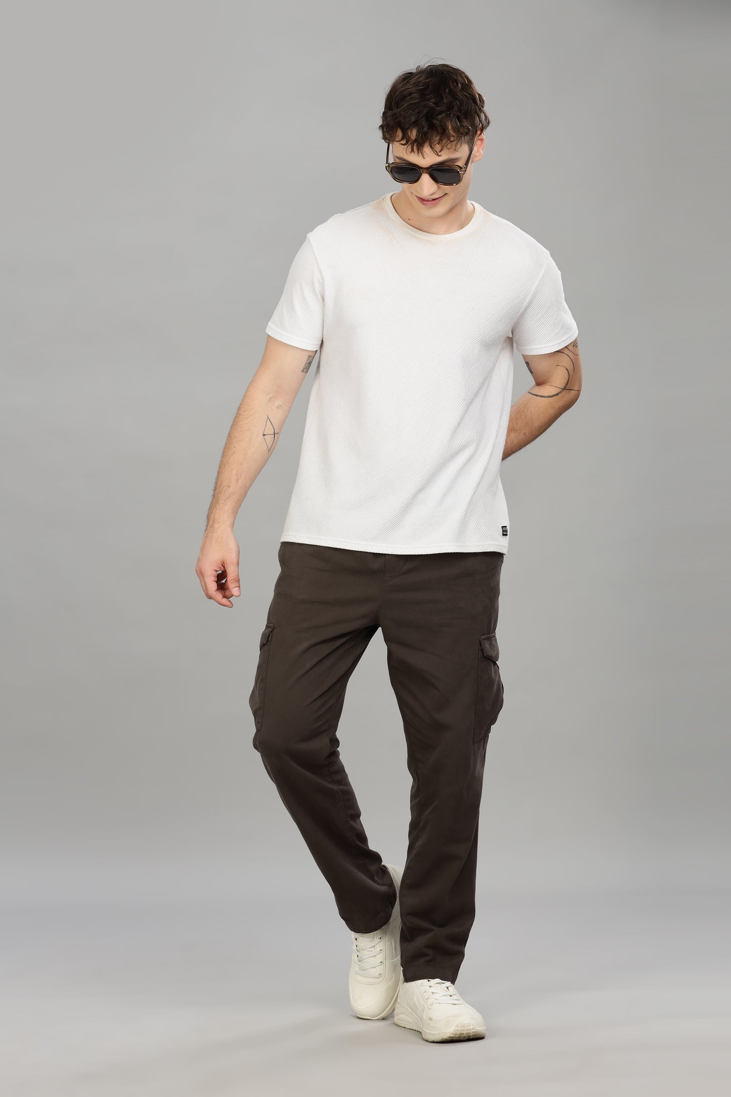 Oldlove Brown Baggy Pant