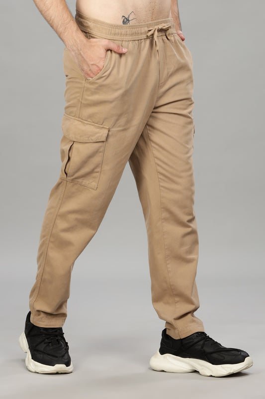 Oldlove Kaki Brown Baggy Pants