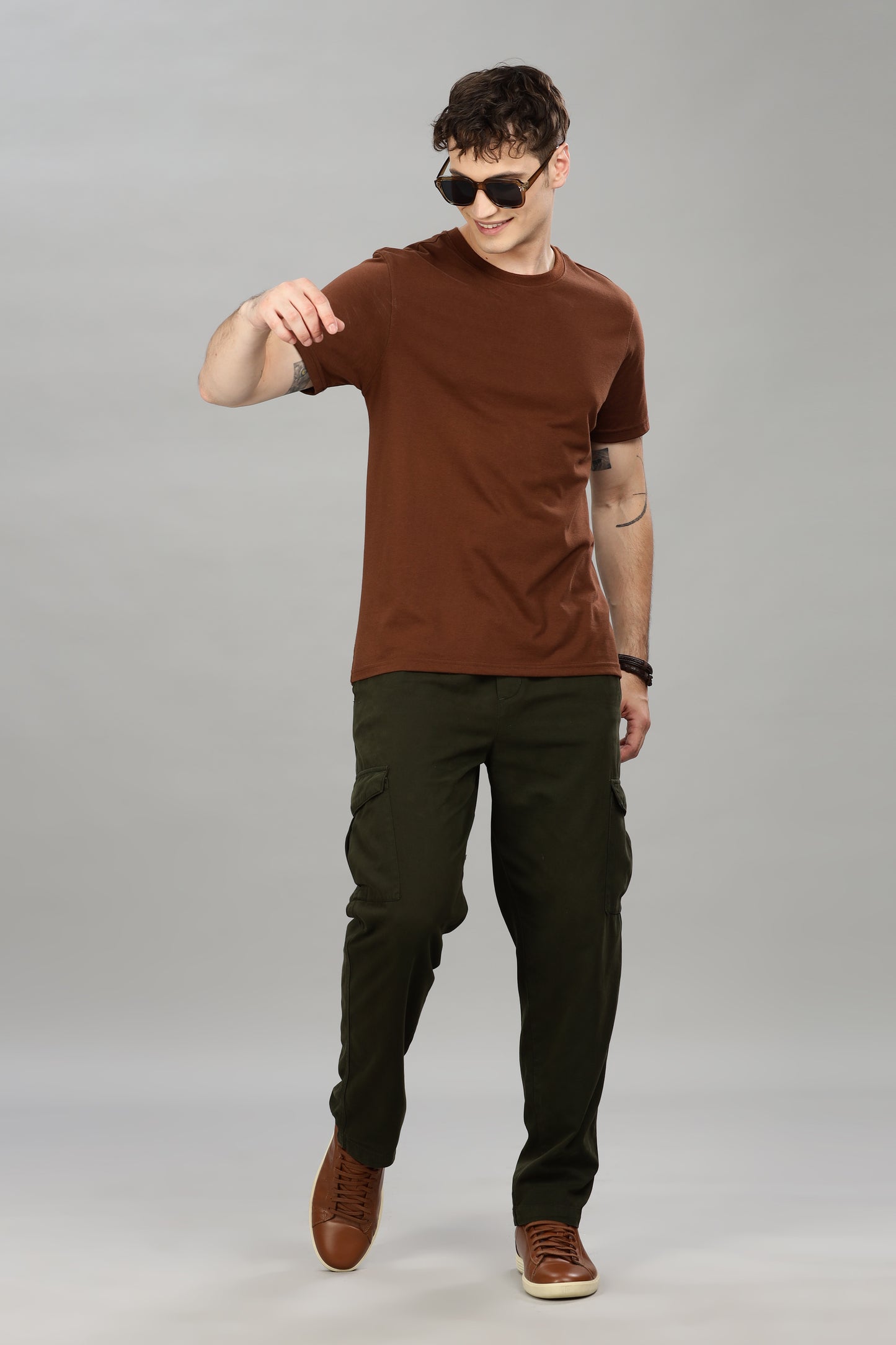 Oldlove Pine green Baggy Pant