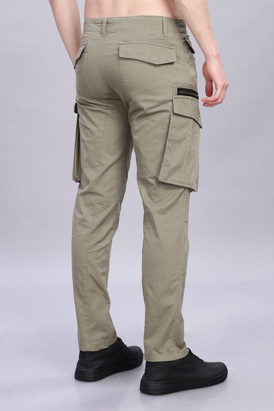 Pistachio Korean zipper adventure pants