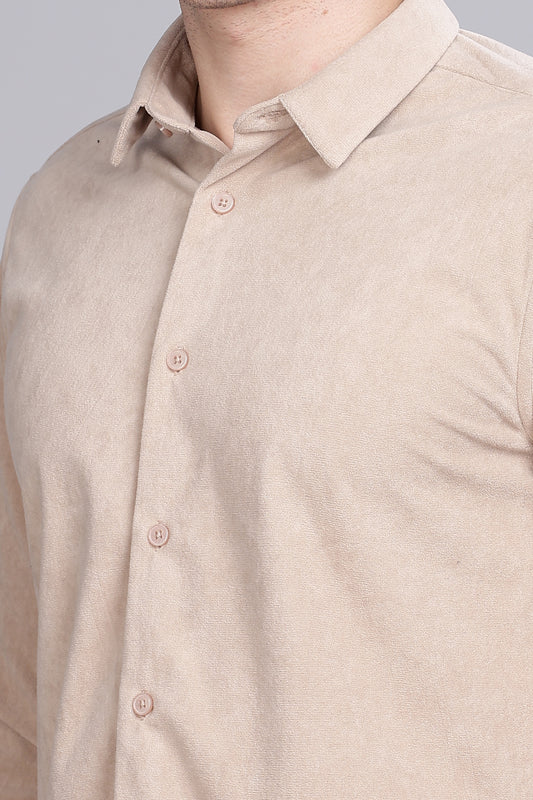 Light Cream Velvet Luxury Teddy Shirts