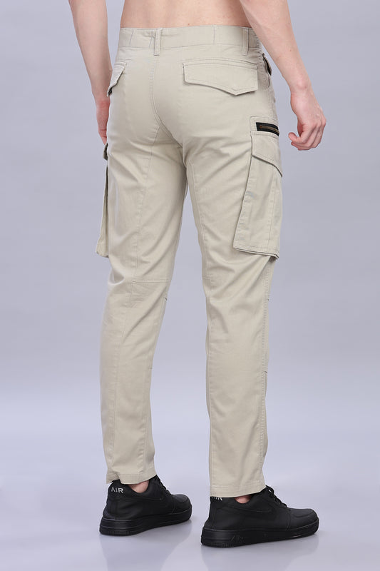 Pale Sandy Korean zipper adventure pants