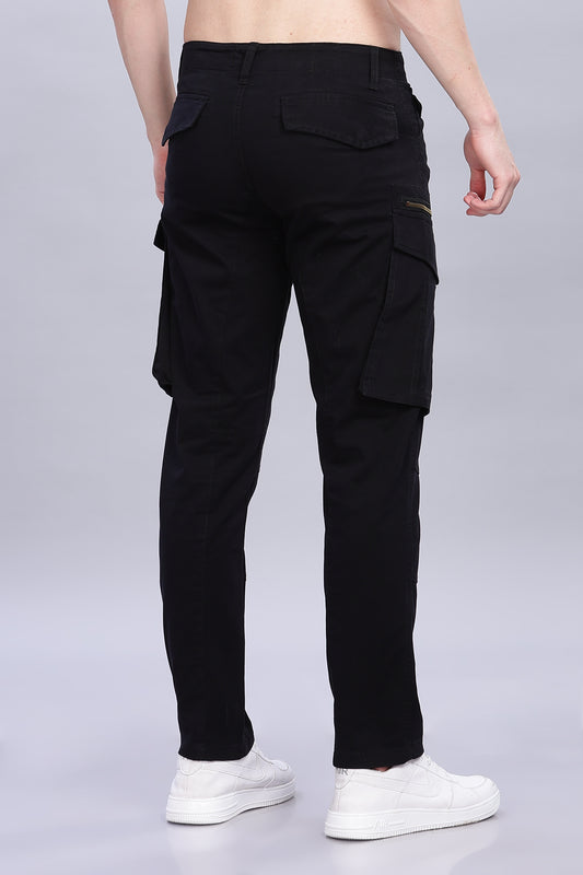 Black Korean zipper adventure pants