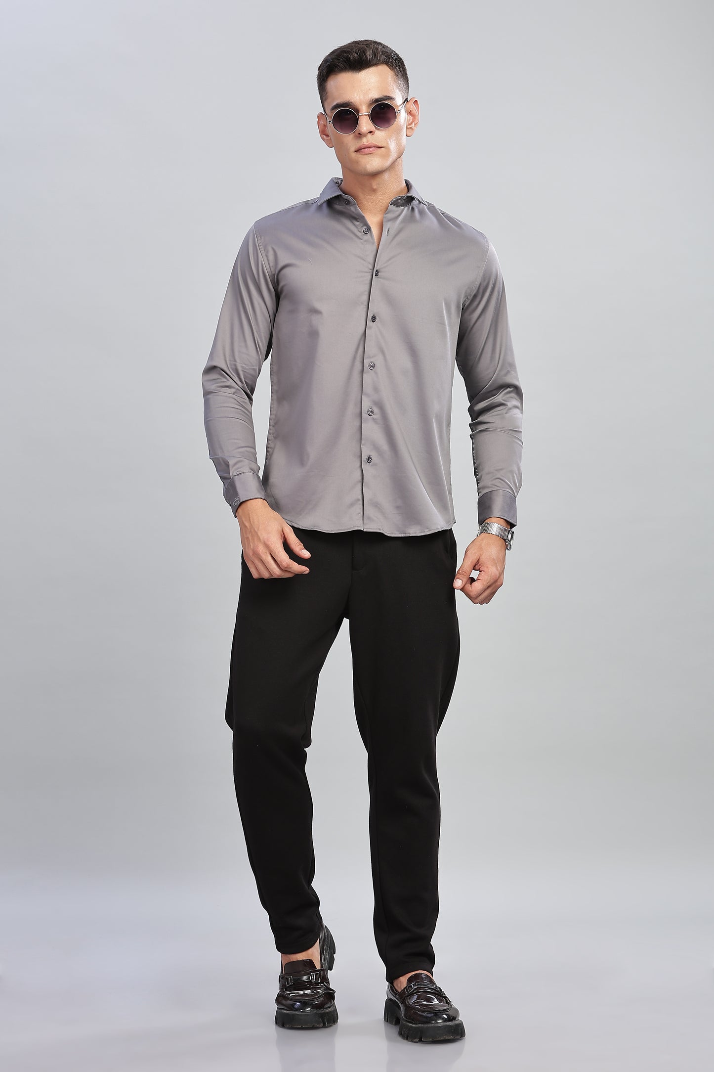 Charcoal Grey Formal Shirt