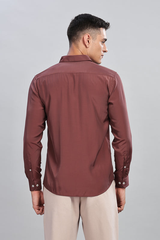 Oldlove Silky Rustic Red Shirt