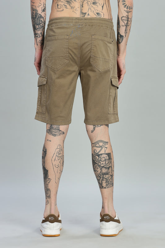 Oldlove Beige Cargo Shorts