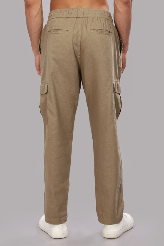 Khaki Relaxed Fit Korean Trousers
