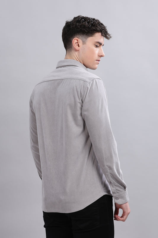 Gray Velvet Luxury Teddy Shirts