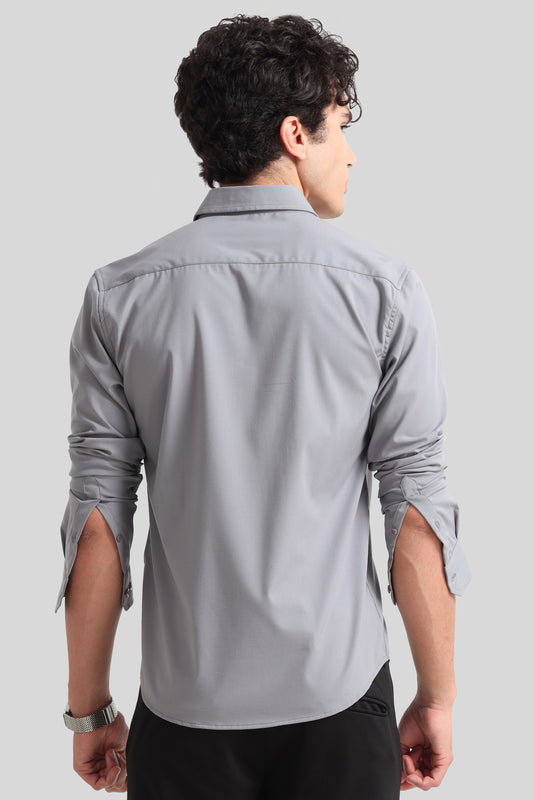 Trendy Grey Formal Shirt