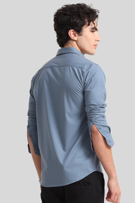 Trendy Light Blue Formal Shirt