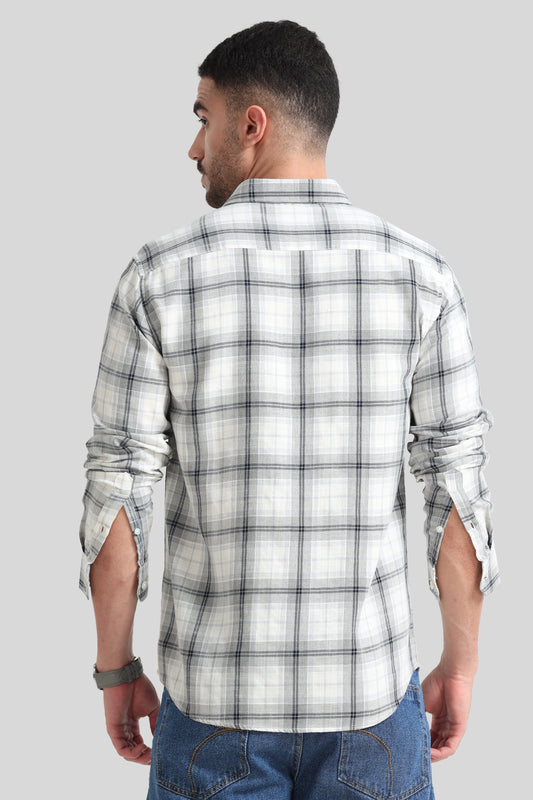 Trendy Black Checkered Shirt