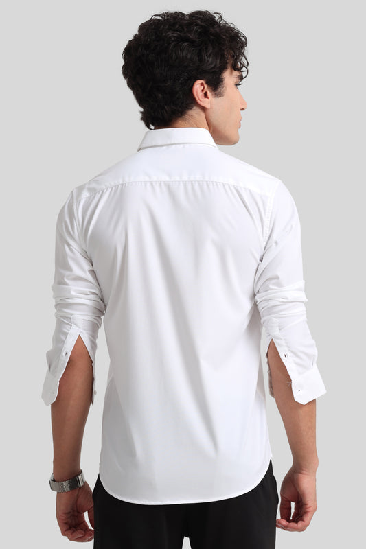 Trendy White Formal Shirt