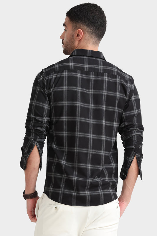 Black & White Checks Shirt