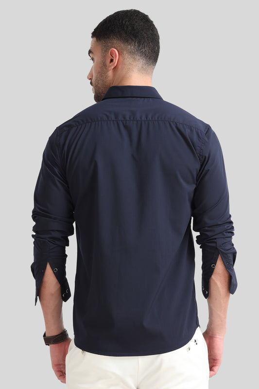 Premium Navy Blue Formal Shirt