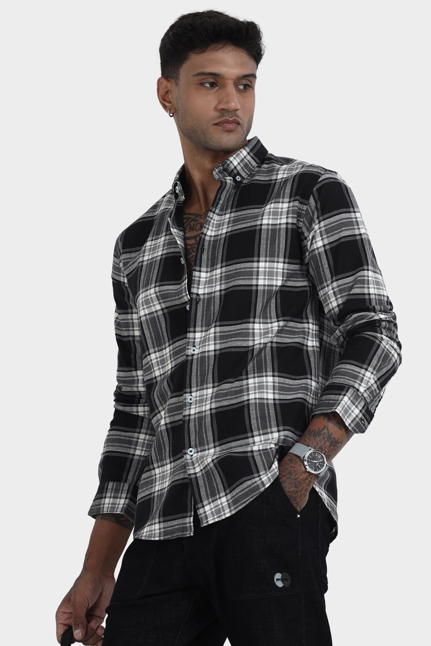 Midnight plaid elegance Shirt