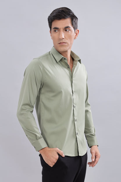 Olive Breeze Formal Shirt