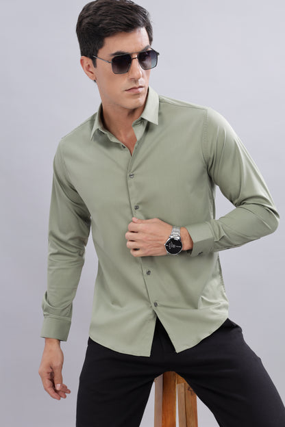 Olive Breeze Formal Shirt