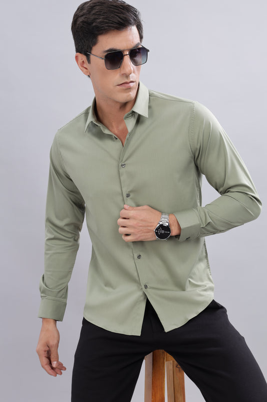Olive Breeze Formal Shirt
