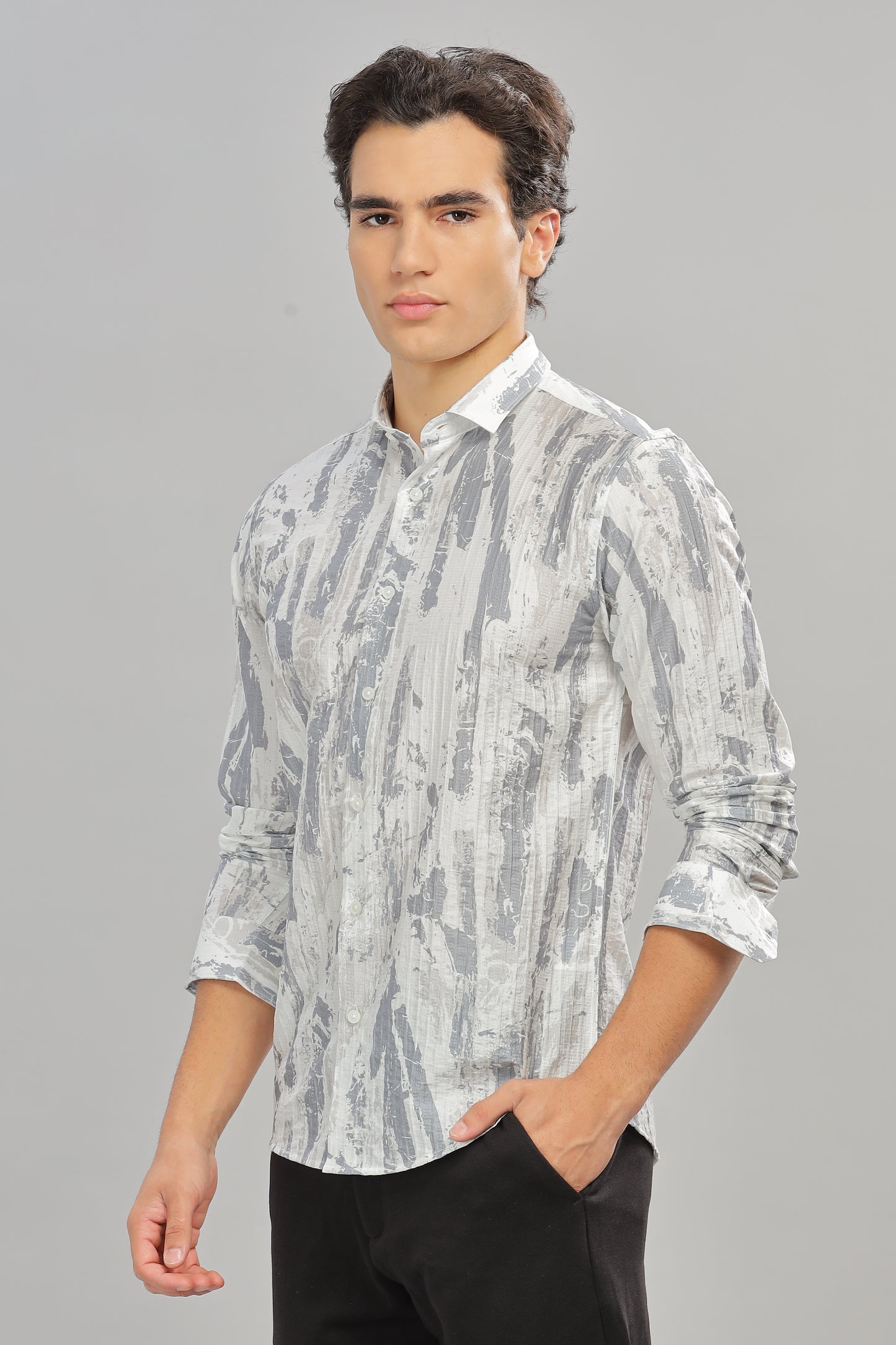 Oldlove Stylish Print Shirt