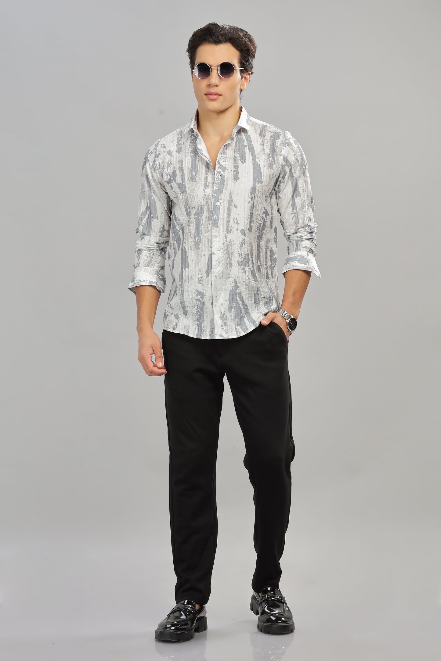 Oldlove Stylish Print Shirt