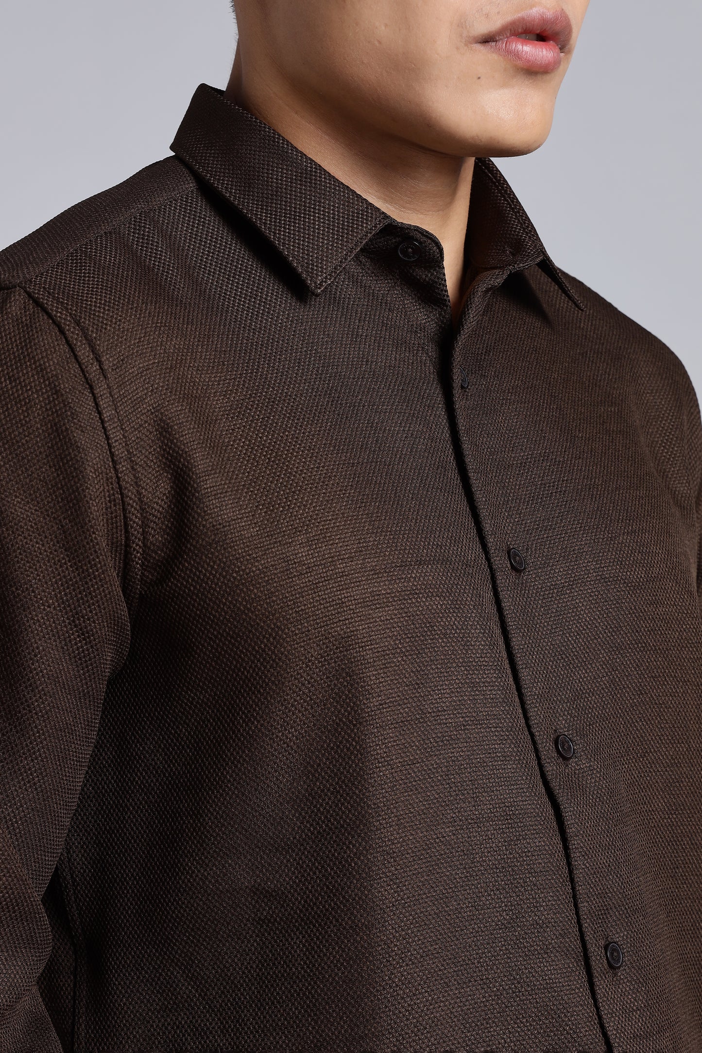 Mocha Majesty Cotton Shirt