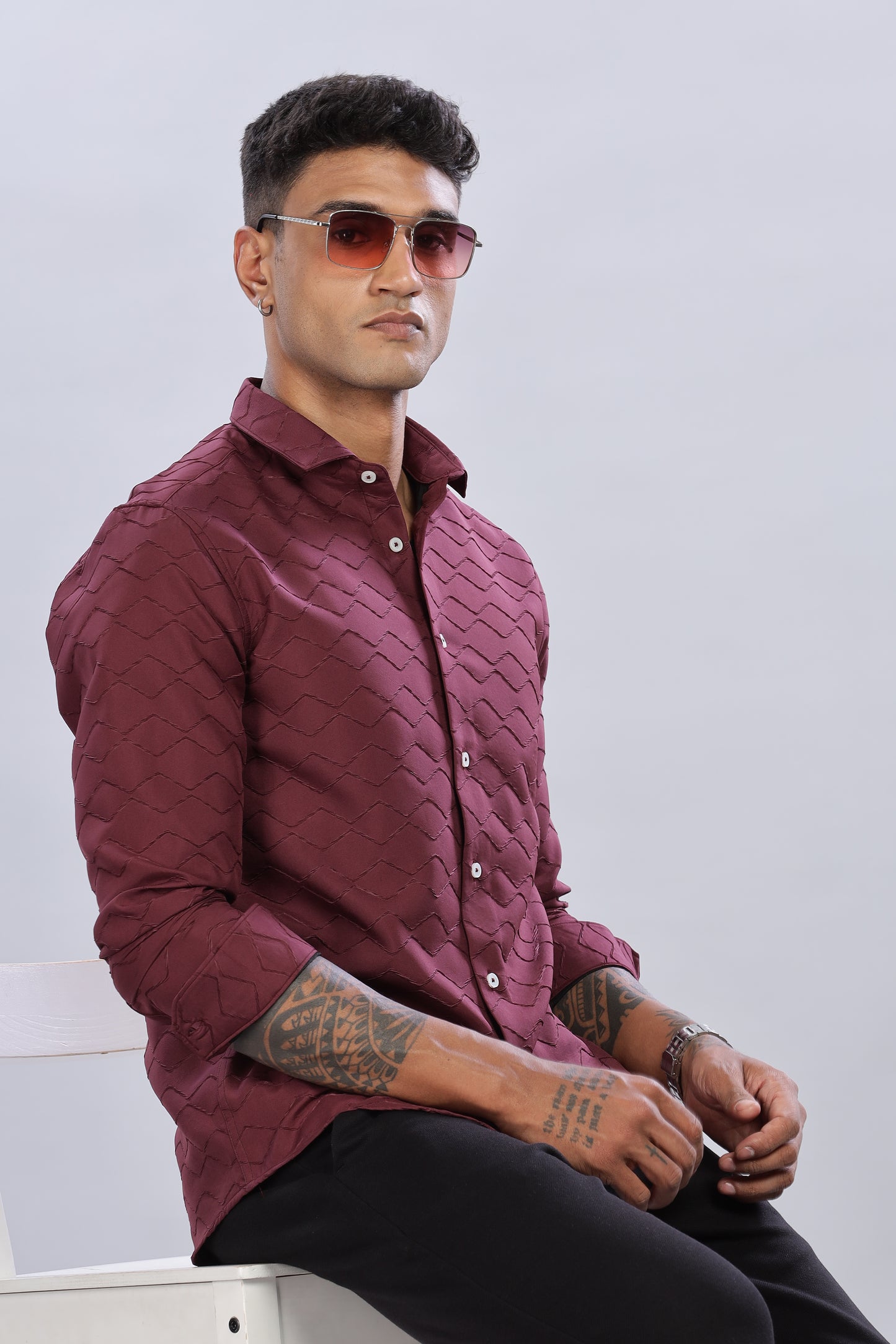 SpectraGrid Oldlove Maroon Shirt