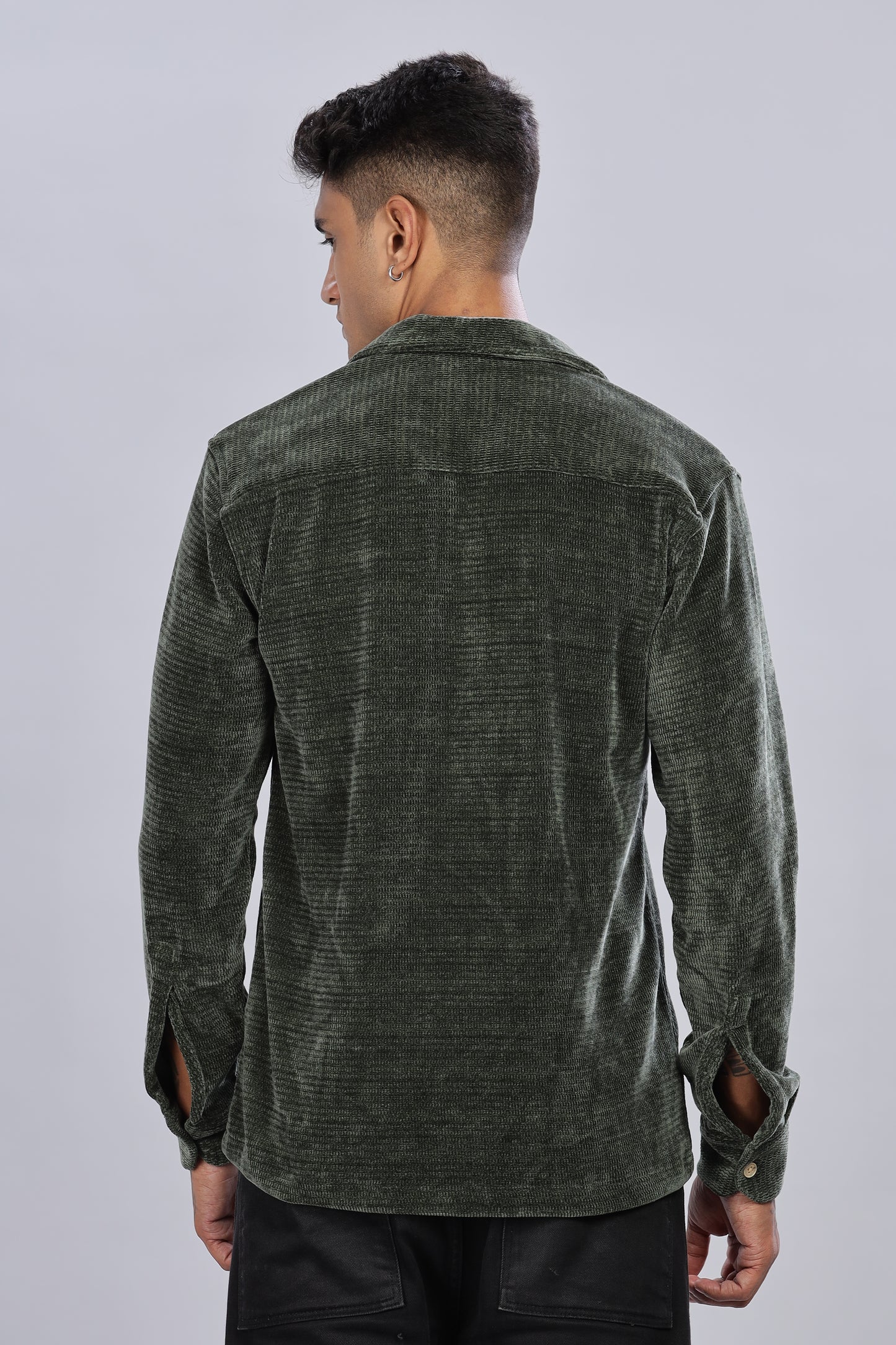 Pine Green Corduroy Shacket