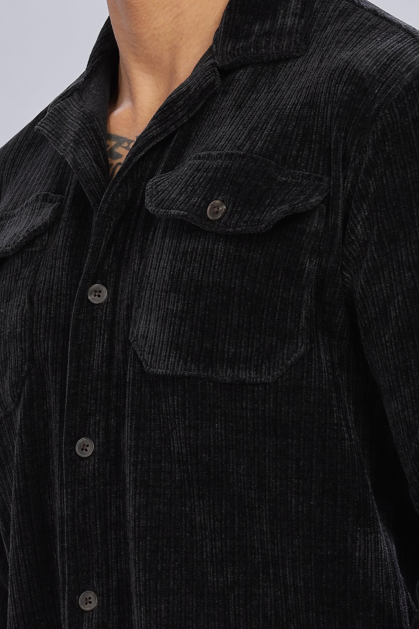 Black pearl Corduroy  Shacket