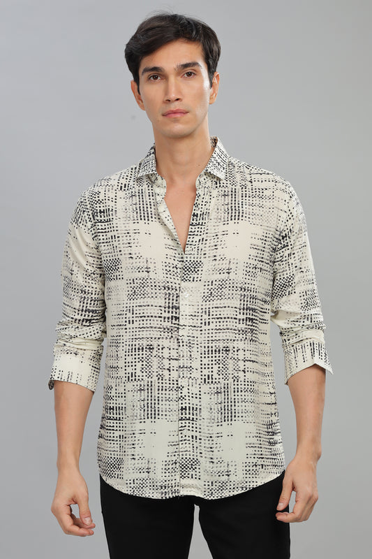 Pixel Drift Print Shirt
